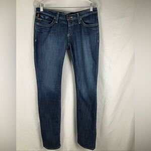 Robins Jeans‎ Women’s Size 30 Angel Wing Pink Crystal Denim Jeans Made In USA